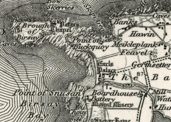 Birsay Heritage Trust, old map.